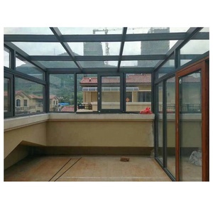 Nuevo diseño conservatorio de invierno de <span class=keywords><strong>casa</strong></span> de vidrio Lowes, de corte térmico de aluminio estudio terraza acristalada - Product Image 6