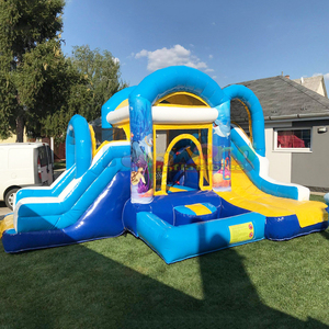 Castillo inflable comercial para niños con tobogán, combo inflable con temática oceánica, castillo hinchable, chateau gonflable - Product Image 4