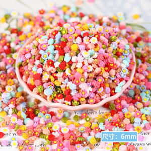 Color superventas resina trementina 6mm Pastoral fresco Diy Nail Art ornamento Material teléfono móvil funda decoración Accesorios - Product Image 4