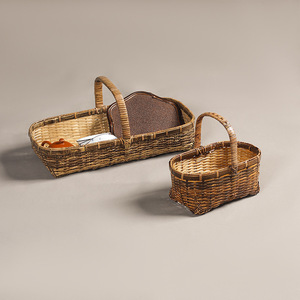 Handmade purple <b>bamboo</b> <b>basket</b>, traditional retro handmade <b>bamboo</b> woven <b>basket</b>, tea <b>basket</b>, fruit <b>basket</b>, flower <b>basket</b>. - Product Image 2