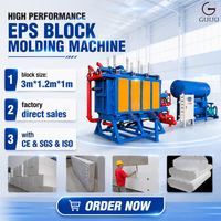 Machine à mousse EPS GUIJU, machine automatique de fabrication de blocs de mousse de polystyrène expansé (EPS) pour l'industrie de la construction
