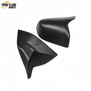 Cubiertas de Espejo Lateral de Fibra de Carbono Seca para Tesla Model 3/Model Y 2014-2024, Tapas de Espejo Retrovisor de 4 Puertas, Kit de Carrocería Exterior - Product Image 4