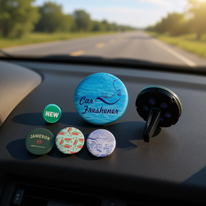 น้ำหอมปรับอากาศในรถยนต์แบบแม่เหล็กกลม กลิ่นเจมสัน แตงโม และมหาสมุทร - Product Image 3