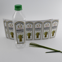Étiquettes personnalisées découpées sur mesure pour bouteilles de jus, étiquettes durables en plastique transparent, autocollants d'emballage avec logo de marque