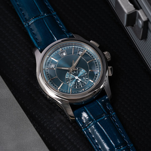 Montre mécanique automatique de luxe pour homme ETA, bracelet en acier inoxydable et cuir 20 mm, étanche, verre saphir, style business - Product Image 2