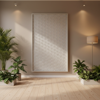 Panneaux muraux en placage de bois massif 3D, insonorisants, rétroéclairés par LED, design ondulé sans joint, pour une utilisation intérieure moderne, hôtels