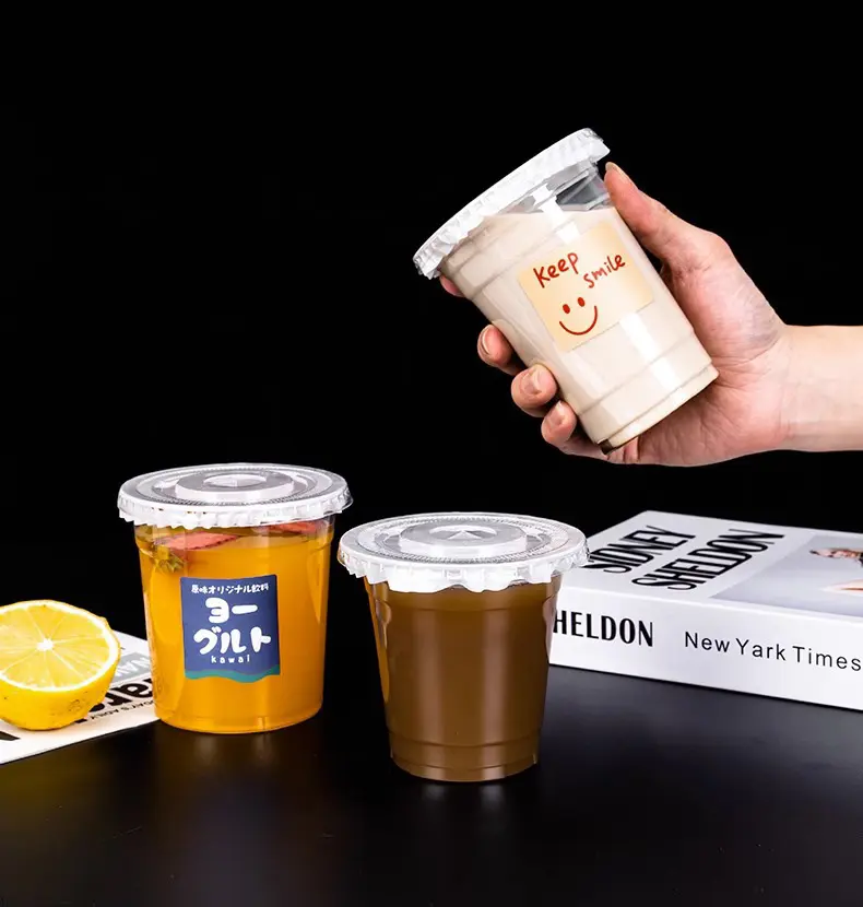 Tazze di plastica per animali domestici da 7 once con specifiche Multiple per bevande da caffè