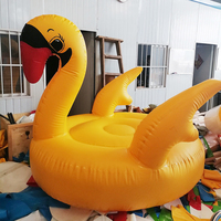Coussin gonflable pour bébé en forme de canard, cygne, flamant rose, planche flottante pour l'eau, équipement de parc aquatique, vente directe d'usine