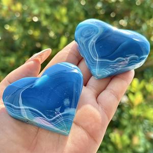 Adornos de Ágata Azul de Alta Calidad al por Mayor, Tallados a Mano, Estilo Bohemio, Tendencia de Moda, Recuerdo DIY, Regalo, Decoración del Hogar - Product Image 5