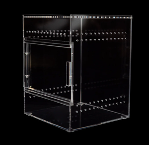 Boîte d'élevage de reptiles à boîtier transparent, cage de reptile acrylique magnétique de réservoir de terrarium d'élevage - Product Image 1