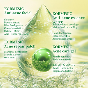KORMESIC – Kit de Soins Anti-Acné et Éclaircissant en Gros : Nettoyant Visage, Gel Réparateur, Essence et Eau pour une Peau Nette et Lumineuse - Product Image 4