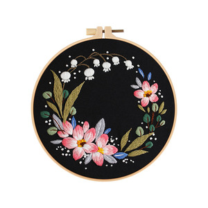 Hecho a mano nueva corona de flores bordado Floral DIY cinta creativa estéreo colgante pintura costura bordado habilidad requerida - Product Image 5
