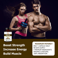 Capsules Énergisantes Personnalisées pour Adultes à Base de Maca et de Ginseng – Mélange Herbal pour Augmenter l'Énergie et la Force