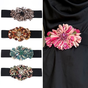 New Wedding Bride <strong>Sash</strong> <strong>Belt</strong> Flower Adjustable <strong>Belts</strong> for Dress Elastic Crystal Fabric Waist <strong>Belt</strong> - Product Image 6