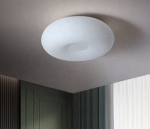 Moder decorazione colore del latte rotondo led 12w lampada da soffitto camera da letto interna luce calda lampada a sospensione a soffitto per bambini - Product Image 2