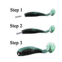 Plomb de pêche barbelé en forme de tour TUOLI pour leurres souples, montages Texas-rig et drop-shot, accessoire de pêche au bar pour rivières