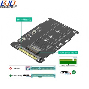 U.2 SFF-8639 U2-Anschluss zu NGFF M.2 PCIe 4X NVME SSD Konverter Adapter Gehäuse Aluminium - Product Image 4