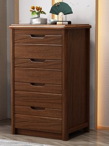 <span class=keywords><strong>Commode</strong></span> en bois massif à trois/quatre/cinq tiroirs ; Meuble de rangement minimaliste moderne pour chambre à coucher - Product Image 3