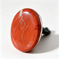 Diffuseur d'air frais pour voiture en cristal de jaspe rouge, diffuseur de parfum magnétique en pierre naturelle pour la décoration de voiture, cadeau