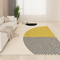 Style japonais peau d'agneau imitation cachemire tapis de sol salon chambre tapis baie vitrée antidérapant résistant à la saleté en gros