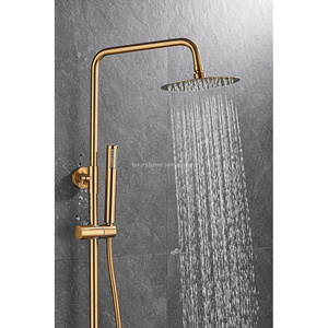 Sistema <span class=keywords><strong>doccia</strong></span> moderno <span class=keywords><strong>con</strong></span> termostato a barra tonda in plastica, miscelatore a termostato <span class=keywords><strong>e</strong></span> <span class=keywords><strong>soffione</strong></span> a soffitto. - Product Image 5
