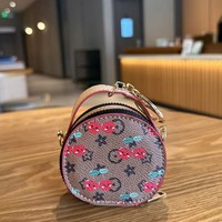 Monedero Redondo Mini con Llavero, Diseño de Cerezas, Bonito Adorno para Bolso, Cartera Pequeña, Bolso Cruzado, Novedad 2026, Venta al por Mayor.
