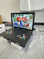 Console rétro pliable Pandora's Box de 22 pouces avec double joystick, 32 000 jeux, construction métallique, interface en anglais, pour les soirées à domicile