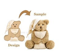 OEM ODM 20cm 25cm 30cm Ours en peluche personnalisé, animaux en peluche, jouet en peluche, ours en peluche à pression