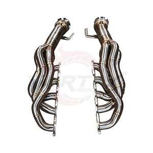 Vortex Titanium Valved Full Exhaust System & Headers for Lamborghini Huracan EVO STO 5.2L V10 Gold Burnt Racing Pie Cut <b>Kit</b> - Product Image 4