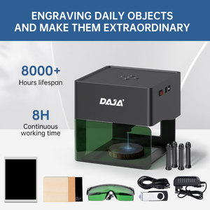 Portable Small DAJA DJ6 Mini Laser Engraving Machine APP Control 3W DIODE DIY Laser Engraver MDF Plywood Logo Mark <b>Printer</b> Mini - Product Image 1