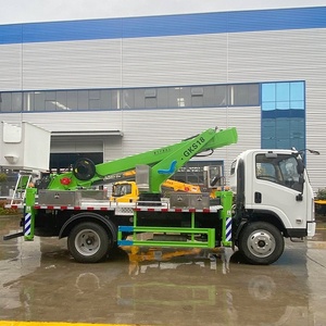 รถบรรทุกติดตั้งเครนยกของ Shacman Isuzu ขนาด 18 ม. 23 ม. พร้อมกระเช้าแบบมีฉนวน - Product Image 5