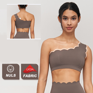 Top Deportivo de Yoga para Mujer, Personalizable al Por Mayor, de Alta Elasticidad, con una Sola Tira, para Entrenamiento Físico y Deportes de Alto Impacto - Product Image 1