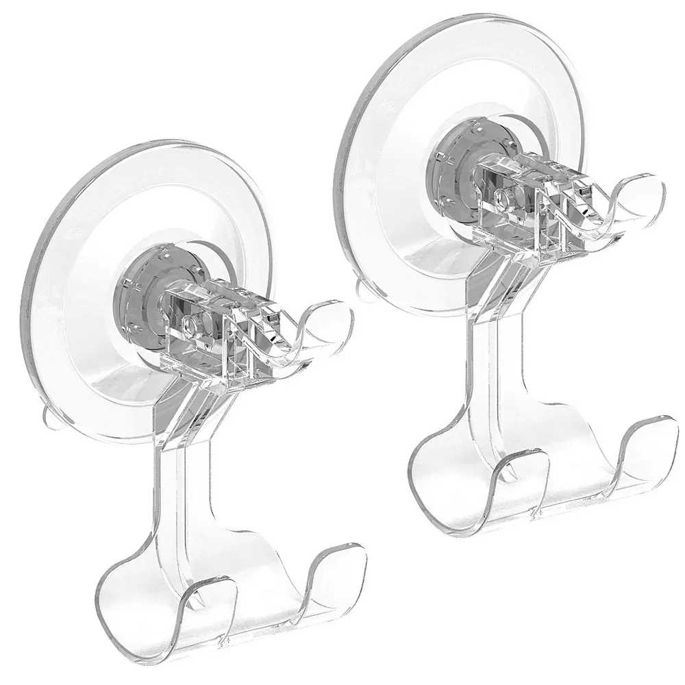 Double Sided Adhesive Wall Hooks Hanger Strong Transparent Hooks Suction Cup Sucker Wall Storage Holder Home Hook