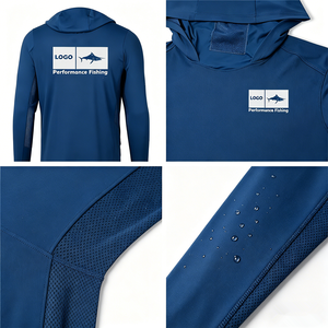 Sudadera de Pesca Personalizada al por Mayor para Hombre de Alto Rendimiento con Capucha, Secado Rápido, Protección UV UPF 50 e Impermeable - Product Image 3