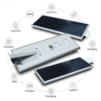 Lampadaire solaire extérieur le plus lumineux IP65, étanche, pour route, LED, alimenté par l'énergie solaire, éclairage paysager tout-en-un