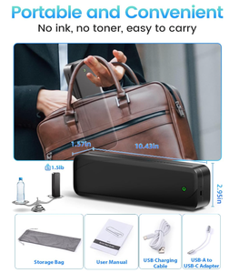 Phomemo <strong>Portable</strong> <strong>Printer</strong> M833 Inkless Wireless <strong>Printers</strong> Travel Home Office Business Label Thermal <strong>Mini</strong> <strong>A4</strong> Paper <strong>Printer</strong> - Product Image 5