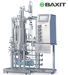 BAXIT Lab-use Bioclean <strong>Fermenter</strong> Stainless Steel <strong>Bioreactor</strong> PLC Control Peristaltic Pump 5-100L Volume for Microbial Research - Product Image 3