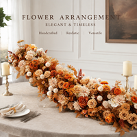 Fleurs artificielles pour la décoration de tables de banquet d'anniversaire et de mariage