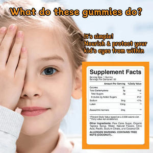 Gomas de Luteína e Xantofila OEM ODM 60 por Frasco Saúde Ocular Visão Vitaminas Minerais para Adultos e Adolescentes - Product Image 3