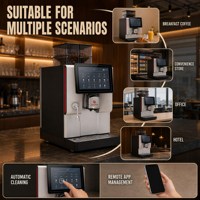 Mesin Kopi Super Otomatis Autotronix S900 Pro 60dB Penggilingan Senyap Premium untuk Ruang Santai dan Kantor Eksekutif