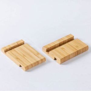 Handcrafted Bamboo Smartphone Stand | High Quality <b>Holder</b> for Mobile Phone <b>Tablet</b> | Custom Logo Printing for Corporate Gifts - Product Image 5