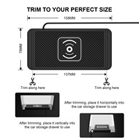 Hot Sales Günstiger Preis Wireless Auto ladegerät Pad 15W Wireless 2 in 1 Schnell lade matte für Main Stream Phone