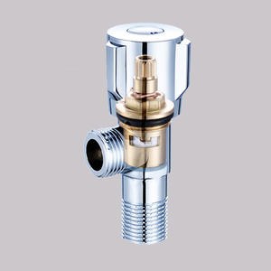 Válvula Angular De Ouvenor 9510 con Acabado Cromado, Rosca Macho, Presión Máxima de 10 Bares, Activación por Espiral para Mezcla de Agua Fría y Caliente - Product Image 1