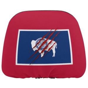 Housses d'appuie-tête de <span class=keywords><strong>voiture</strong></span> imprimées avec le drapeau de l'État du Wyoming, économiques et élastiques, adaptées aux voitures et aux camions - Product Image 3
