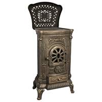 Poêle autonome en fonte européenne, à bois et charbon de bois, de style russe, avec une puissance de 9 kW, pour le chauffage intérieur de la cuisine et du salon