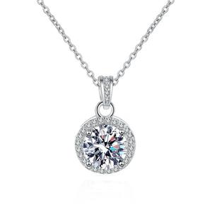 Chaîne en acier inoxydable exquise, cristal de Zircon cubique blanc CZ, pendentif tournesol, collier de mariage, colliers bijoux pour femmes <span class=keywords><strong>maman</strong></span> - Product Image 6