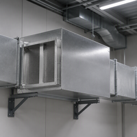 Silencieux de conduit, boîte acoustique, atténuateur de bruit, acier galvanisé, ventilation HVAC, 2 tailles