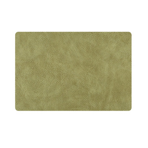 Pu Leather <b>Placemat</b> Heat Insulating Oil Resistant Desktop Mat Solid Color Portable Design <b>For</b> Dining <b>Table</b> Use - Product Image 5