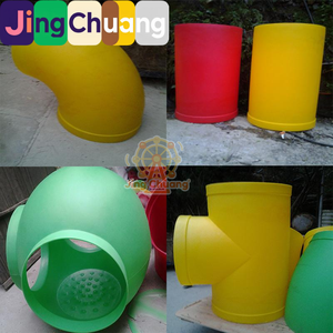 Tobogán de agua de plástico en espiral tipo S individual y doble para jardín de infantes, accesorios de tobogán para niños, de fábrica. - Product Image 4