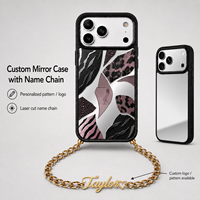 Coque de téléphone miroir personnalisée de haute qualité avec impression sur mesure, votre propre design, illustration couleur, logo personnalisé, cadeau personnalisé, vente en gros